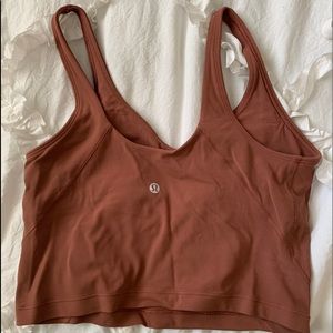 lululemon align tank rust size 8